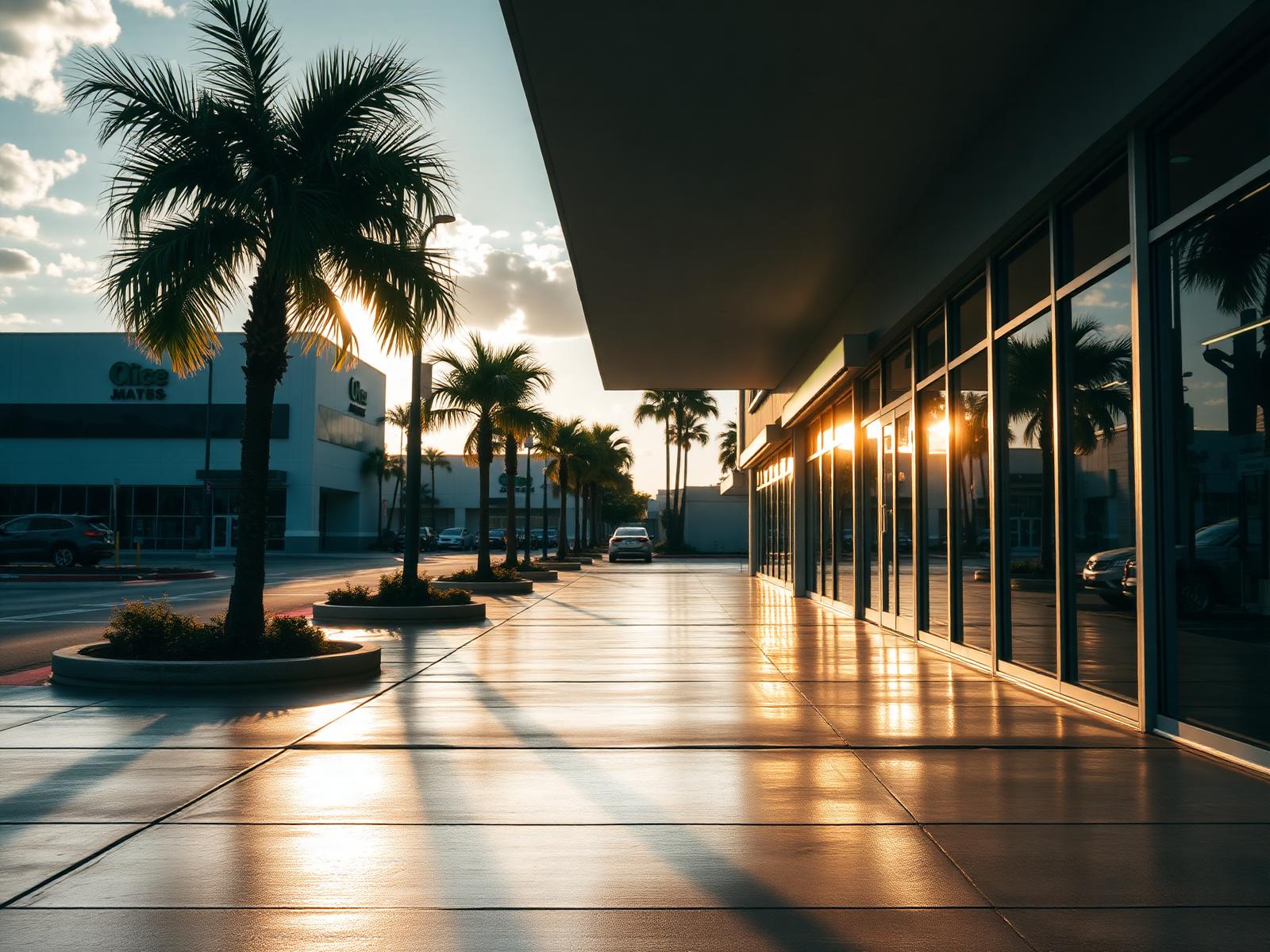 Clean Storefront Premium Pressure Cleaning Miami | Golden Eagle